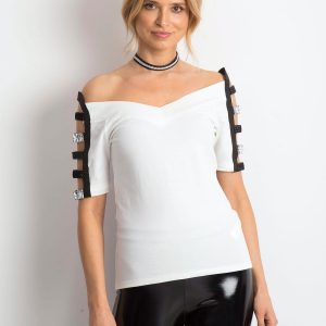 Ecru Blouse Cutout