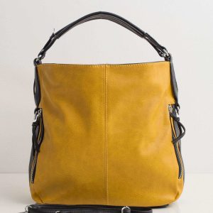 Yellow Eco Leather City Bag