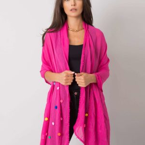 Women's pink viscose wrap