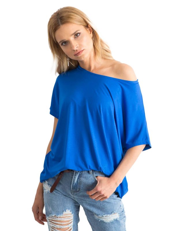 Cobalt Oversize Blouse