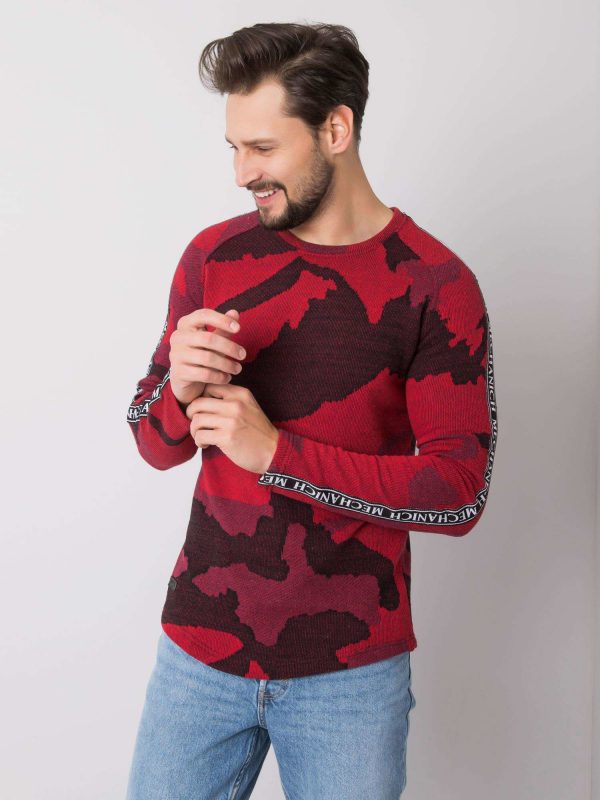 Red sweatshirt for men Luis