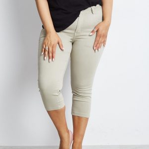 Light gray plus size pants Durance