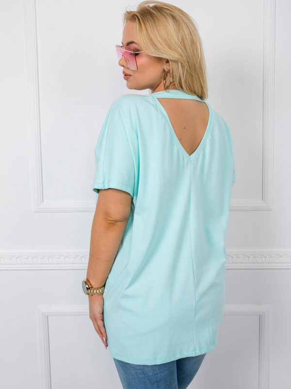 Light blue plus size blouse Jelissa