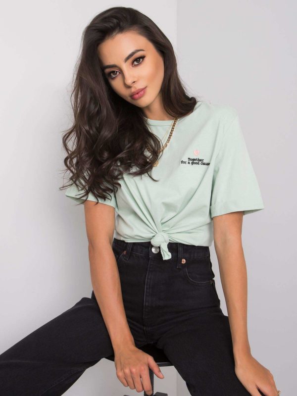 Mint cotton t-shirt Guida