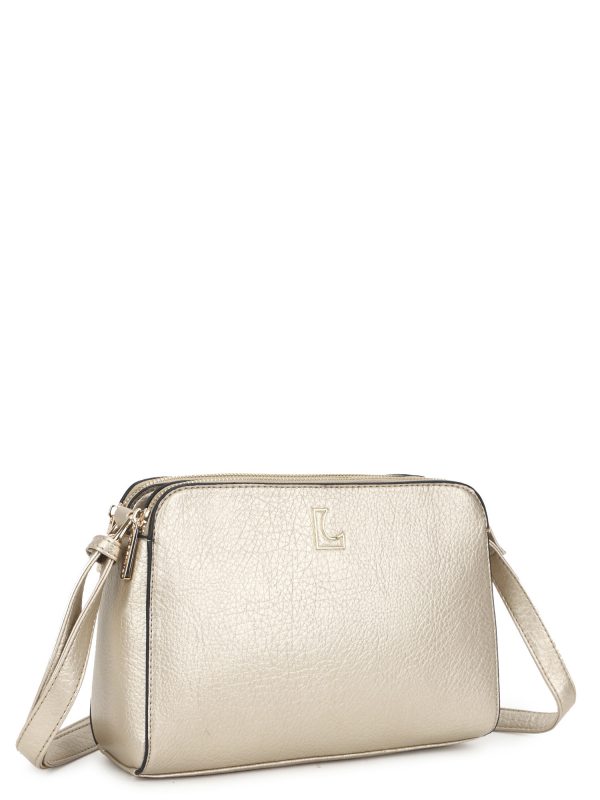 Gold crossbody bag LUIGISANTO