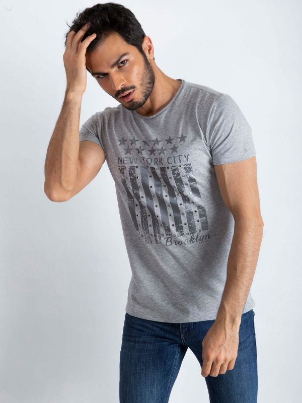 Grey men's t-shirt Designed