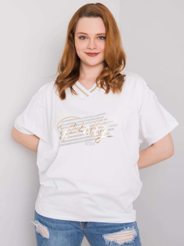 Richelle Plus Size White Blouse