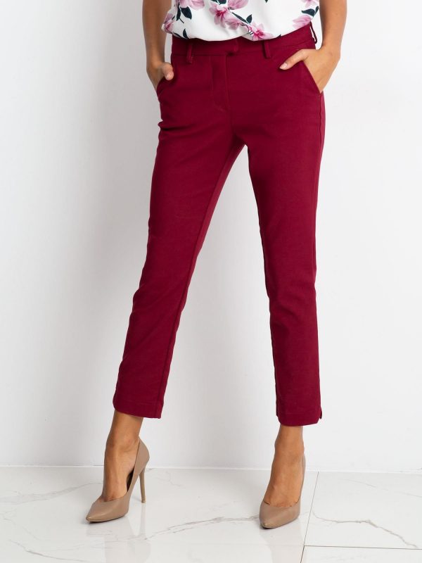 Burgundy Classy pants