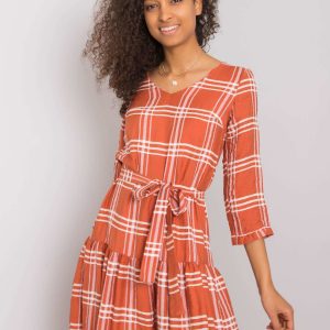 Giana Checkered Brick Dress