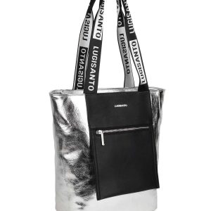 Silver women's bag LUIGISANTO