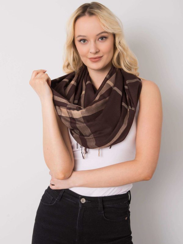 Dark brown plaid sling