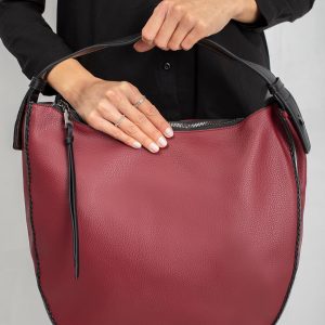 Burgundy Semicircular Bag