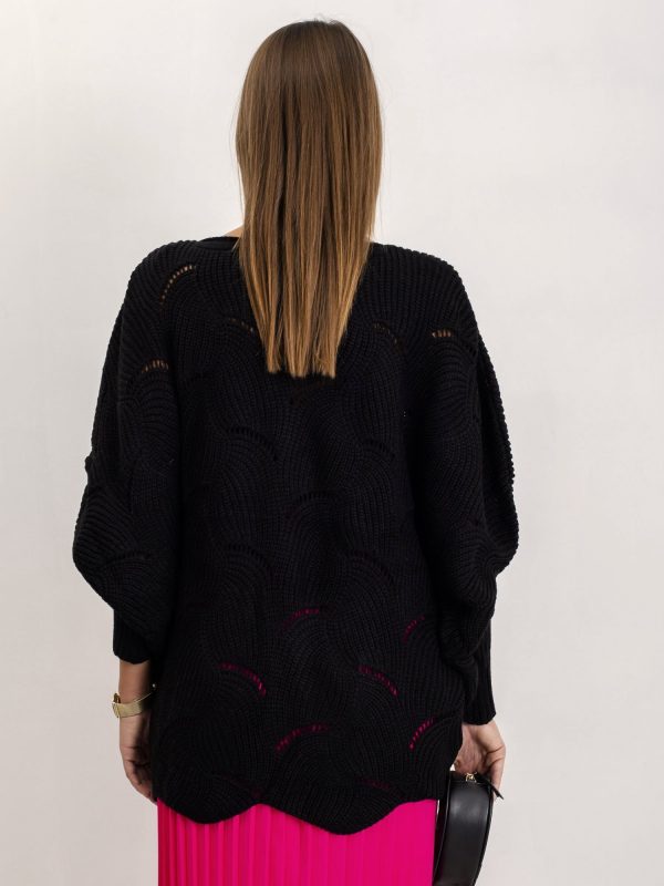 Black Sweater Poncho