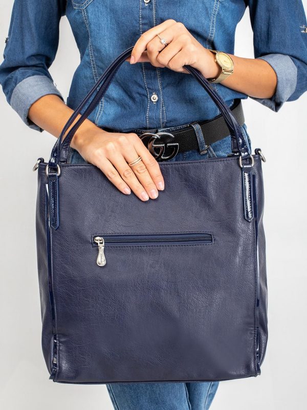 Navy blue elegant handbag