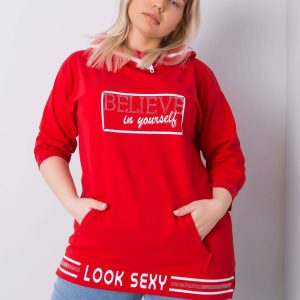 Asti Red Plus Size Hoodie