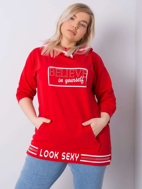 Asti Red Plus Size Hoodie