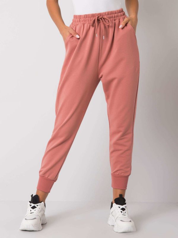 Cailie Dirty Pink Cotton Sweatpants