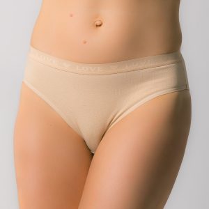 Beige cotton panties for women