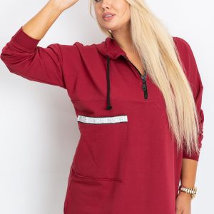 Burgundy Shire plus size sweatshirt