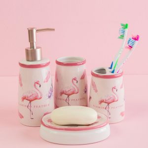 Light Pink Bathroom UTENSILS Set