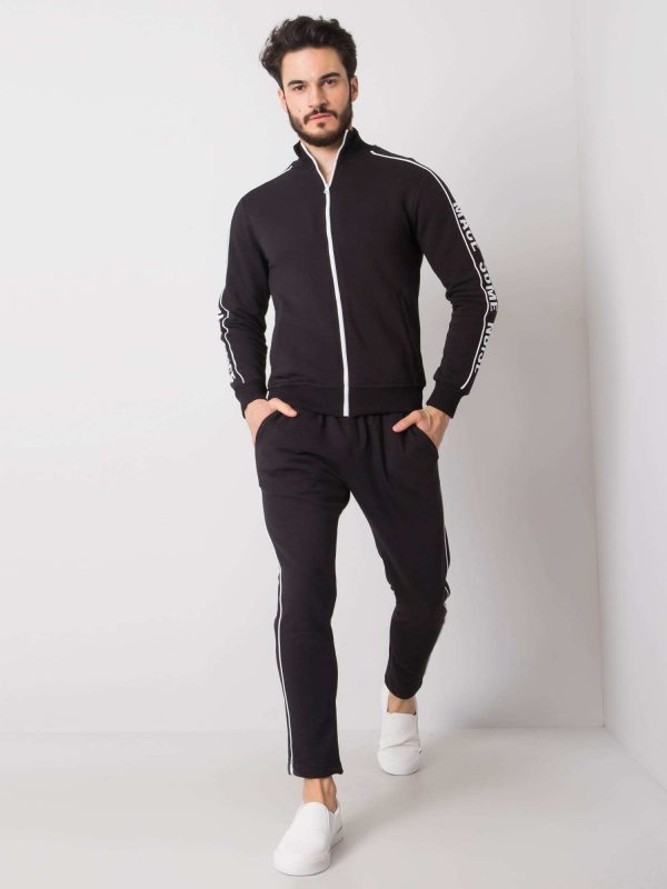 Black sweatshirt set for men Arthur