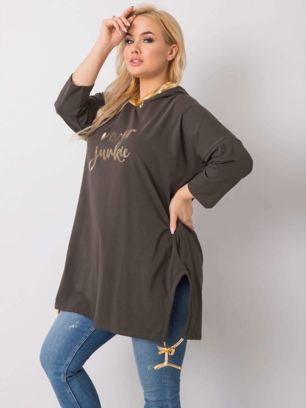 Dark khaki tunic Harriet