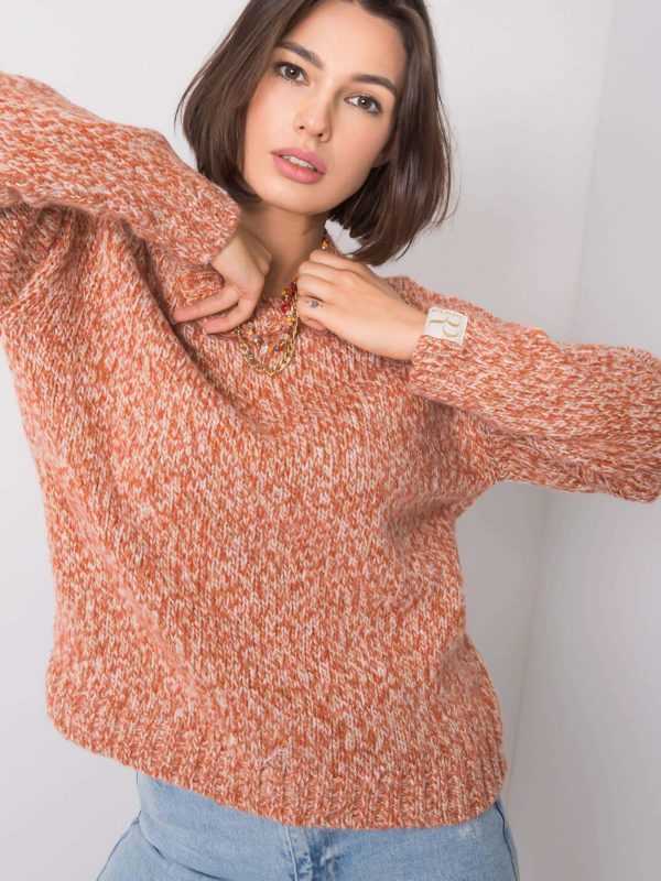 Orange sweater Gwen RUE PARIS