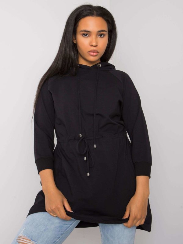 Norina Black Plus Size Hoodie