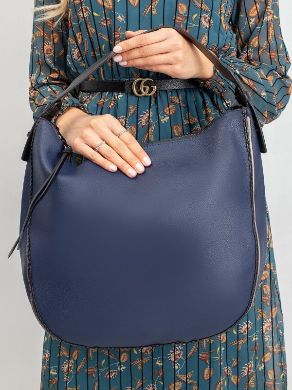 Dark Blue Semicircular Bag