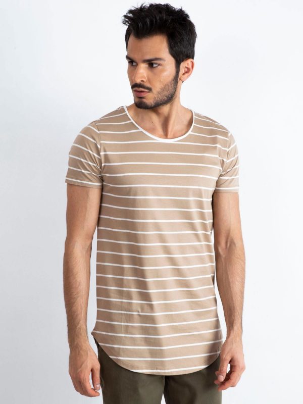 Beige and white T-shirt for men Whipped