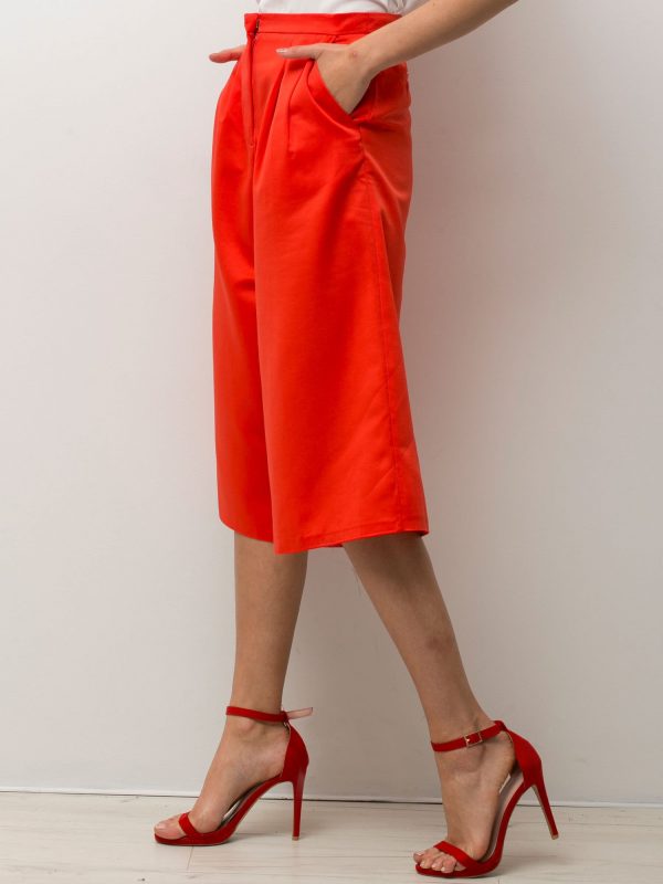 Red culottes pants