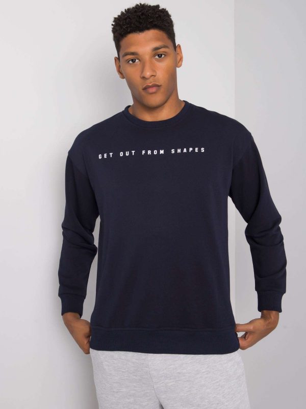 Navy blue sweatshirt for men with the inscription Griffin LIWALI