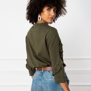 Khaki blouse Sarah