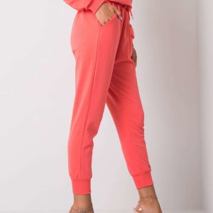 Coral Cotton Cailie Sweatpants