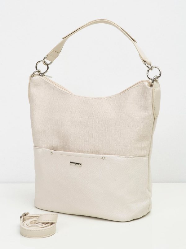 Cream Soft Shoulder Bag