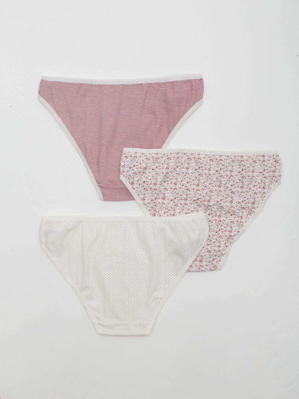 Women's briefs in printy 3-pack