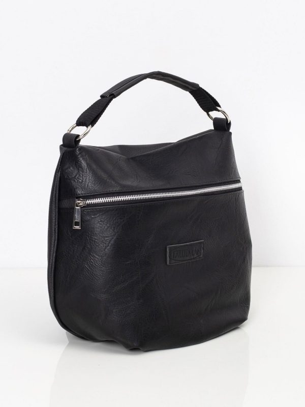 Black women's handbag faux leather