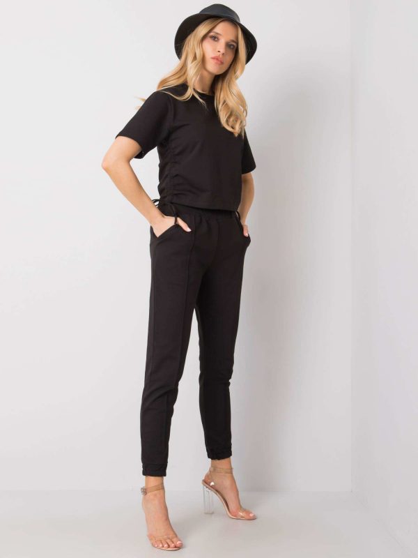 Journi RUE PARIS black casual set