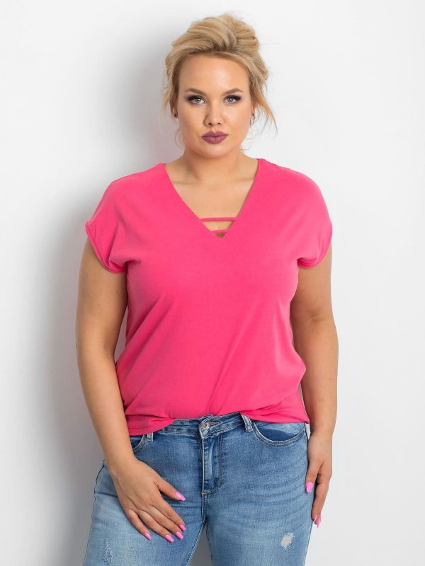 Pink T-shirt plus size Darlyne