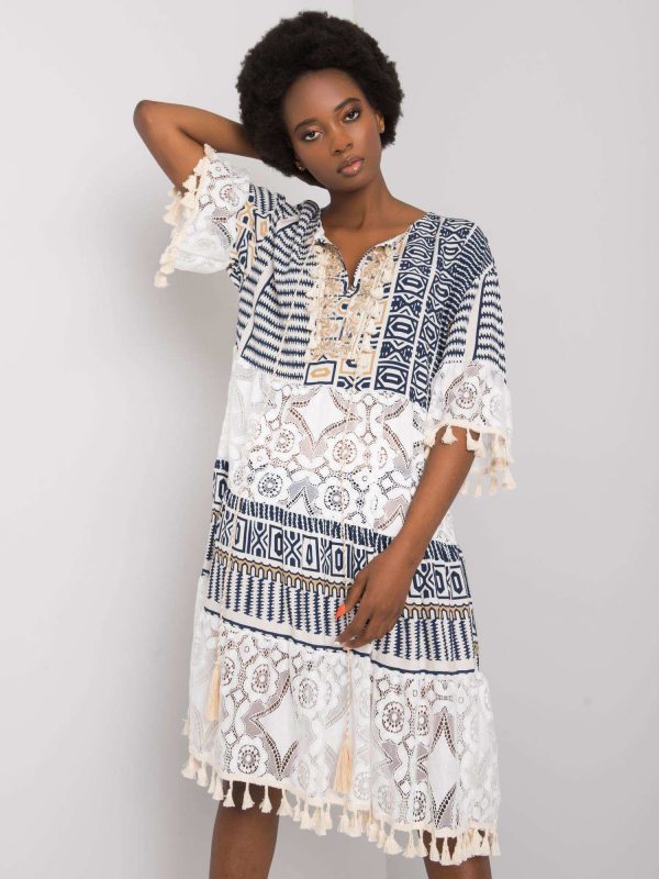 Navy blue Nayeli boho dress