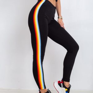 Black Rainbow Leggings