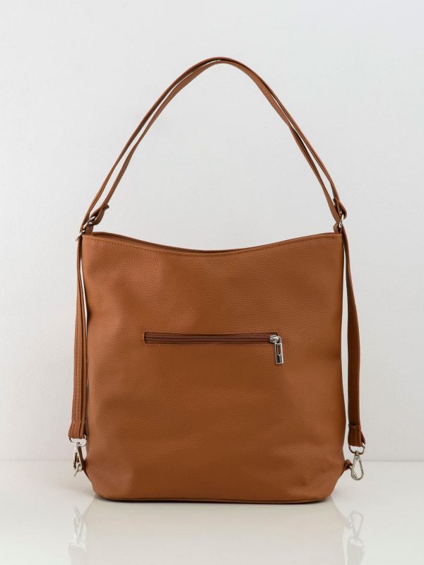 Camel bag with pocket