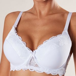 White bra with lace