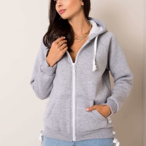 Grey melange sweatshirt Debby