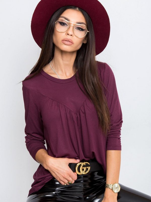 RUE PARIS Plum blouse Festive