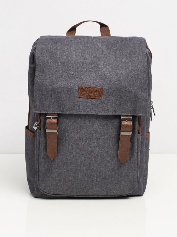 Gray Flip Flop Laptop Backpack