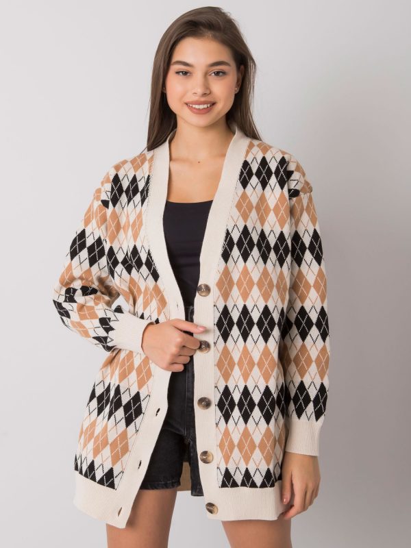 Camel Cream Cardigan with Salina Patterns