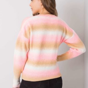 Pink and beige jumper ombre Maritza RUE PARIS