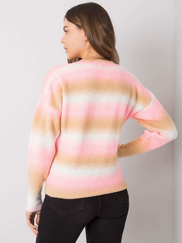 Pink and beige jumper ombre Maritza RUE PARIS