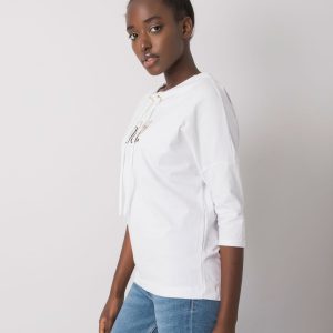 White blouse with Betanna print